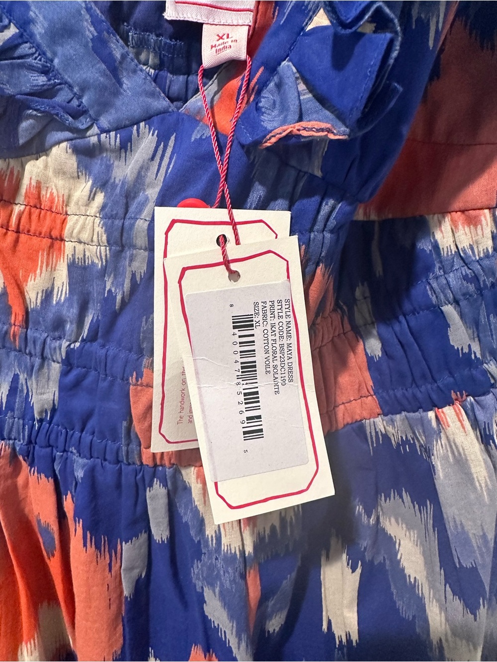 Banjanan Maya Dress Ikat Soladite sz XL -NWT - Picture 13 of 14